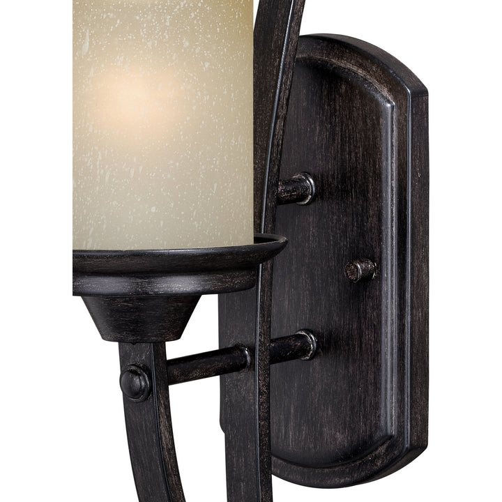 Vaxcel Halifax W0300 Wall Light - Black Walnut