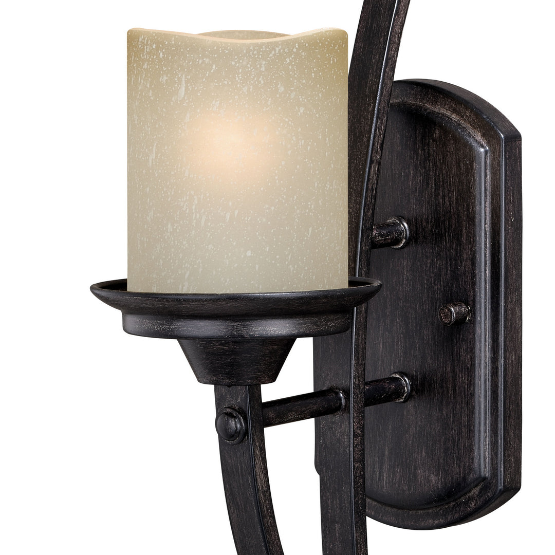 Vaxcel Halifax W0300 Wall Light - Black Walnut