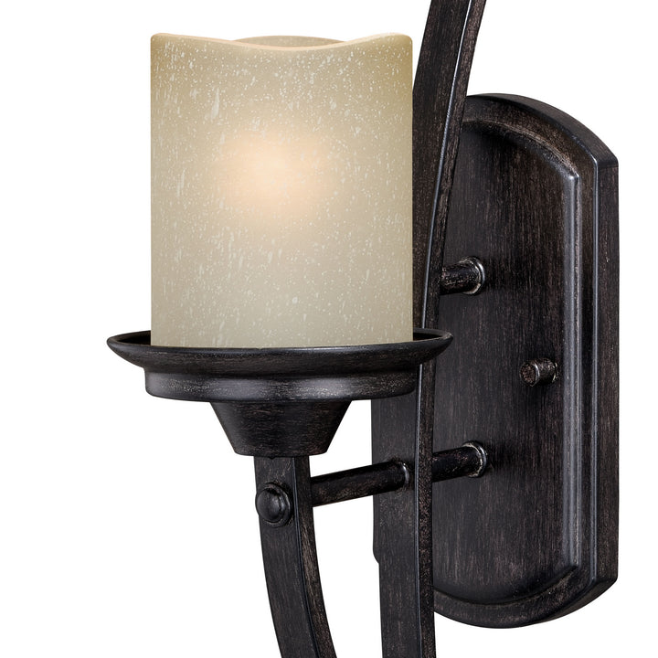 Vaxcel Halifax W0300 Wall Light - Black Walnut