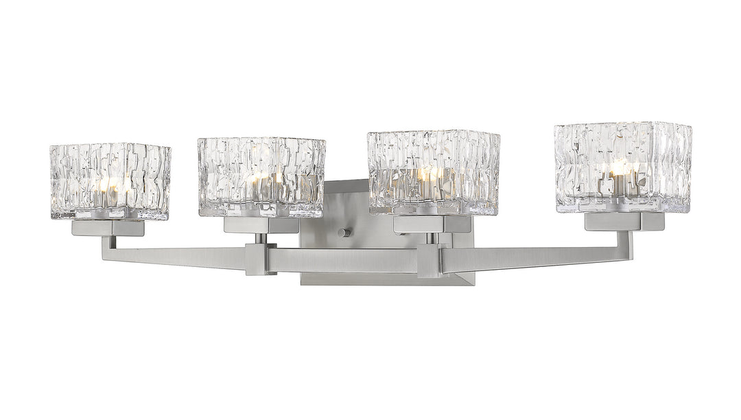 Z-Lite Rubicon 1927-4V-BN-LED Bath Vanity Light 30 in. wide - Brushed Nickel