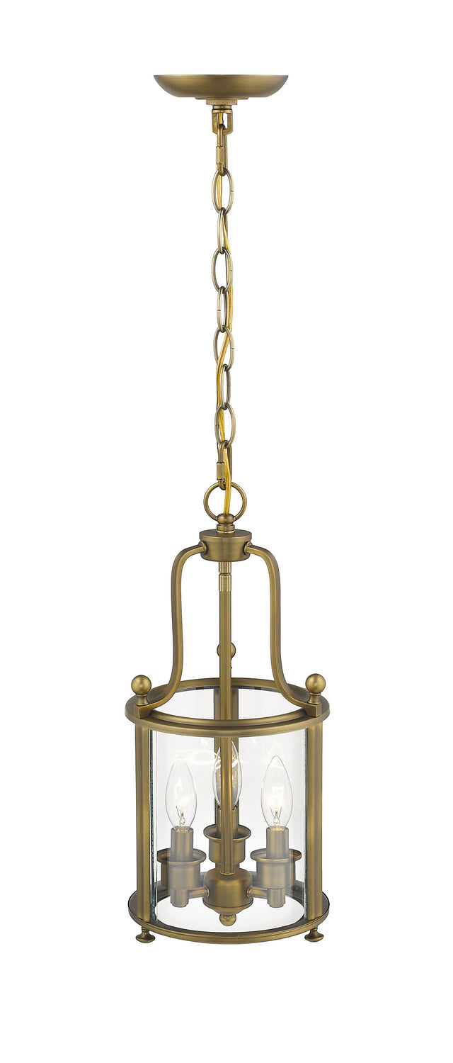 Z-Lite Wyndham 205-3HB Pendant Light - Heirloom Brass