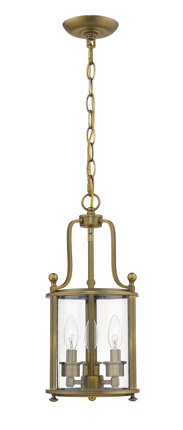 Z-Lite Wyndham 205-3HB Pendant Light - Heirloom Brass