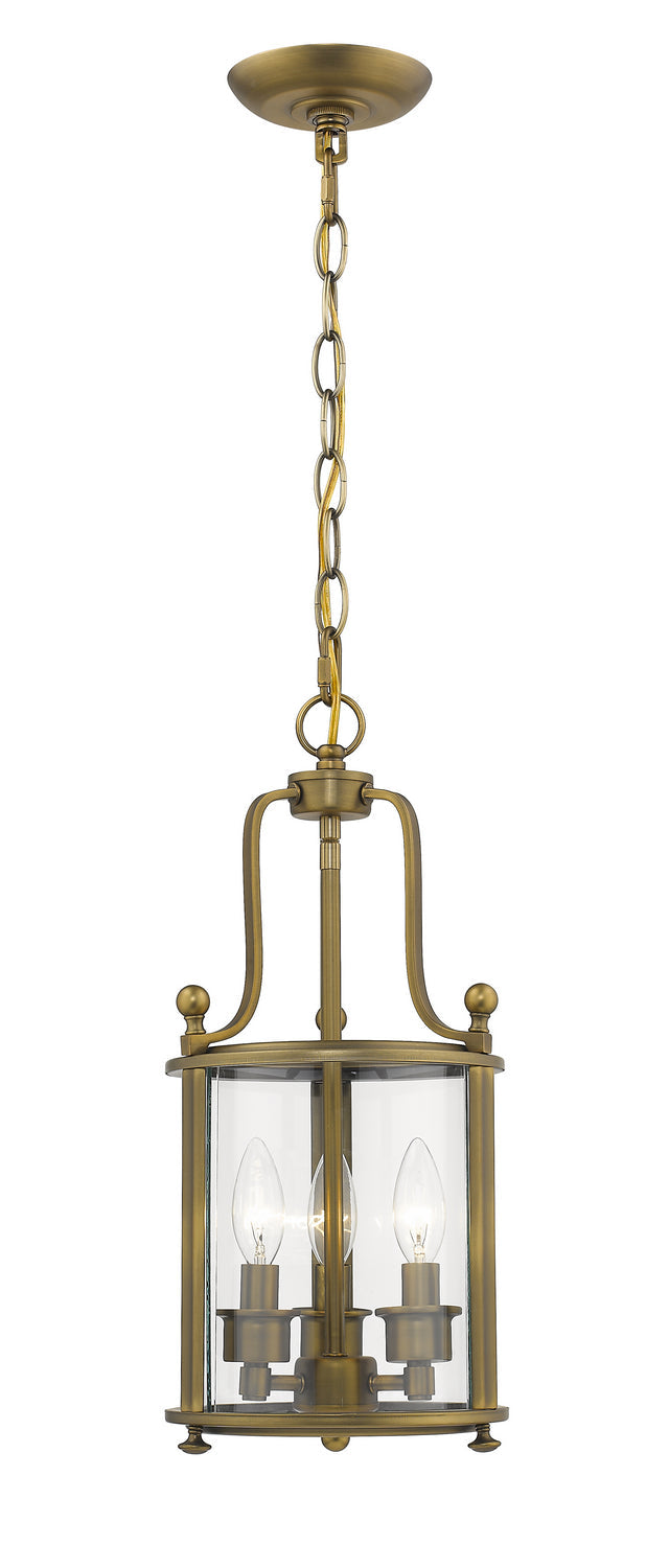 Z-Lite Wyndham 205-3HB Pendant Light - Heirloom Brass