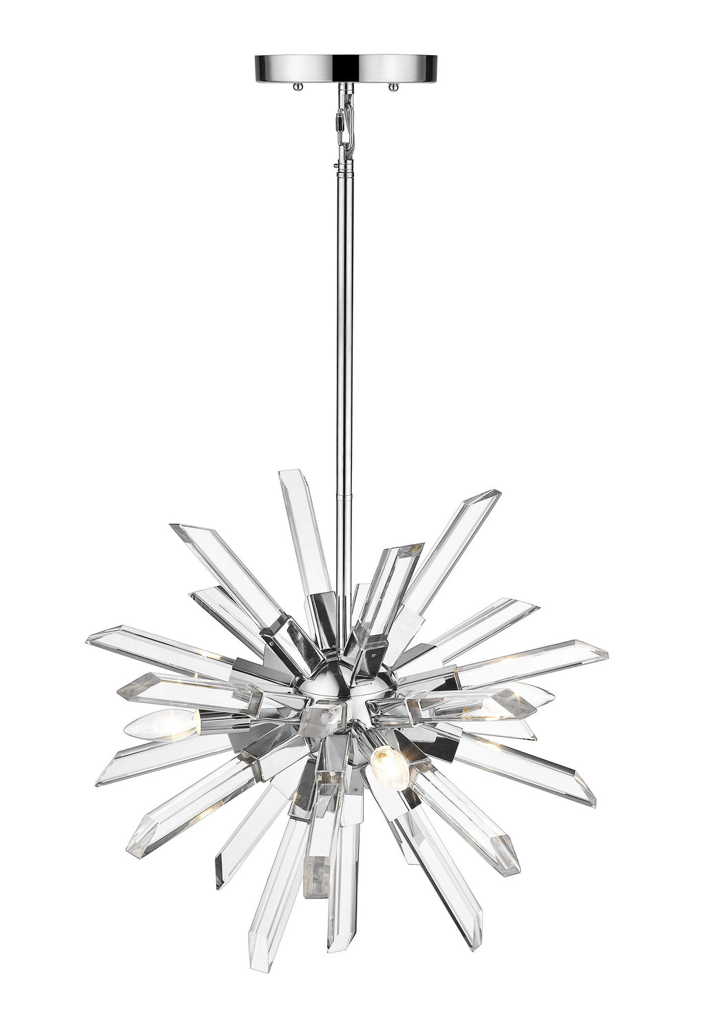 Z-Lite Burst 4003-4CH Chandelier Light - Chrome