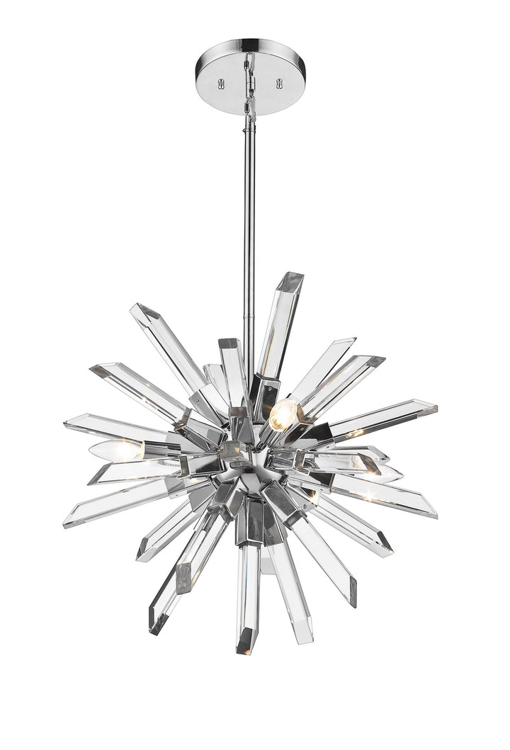 Z-Lite Burst 4003-4CH Chandelier Light - Chrome