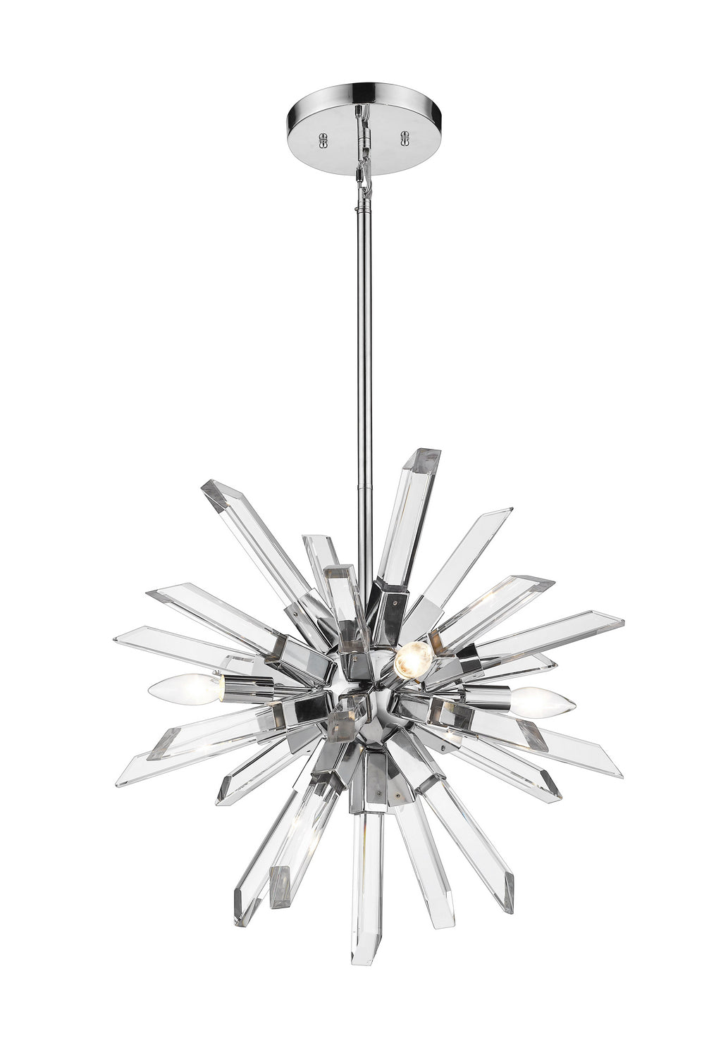 Z-Lite Burst 4003-4CH Chandelier Light - Chrome