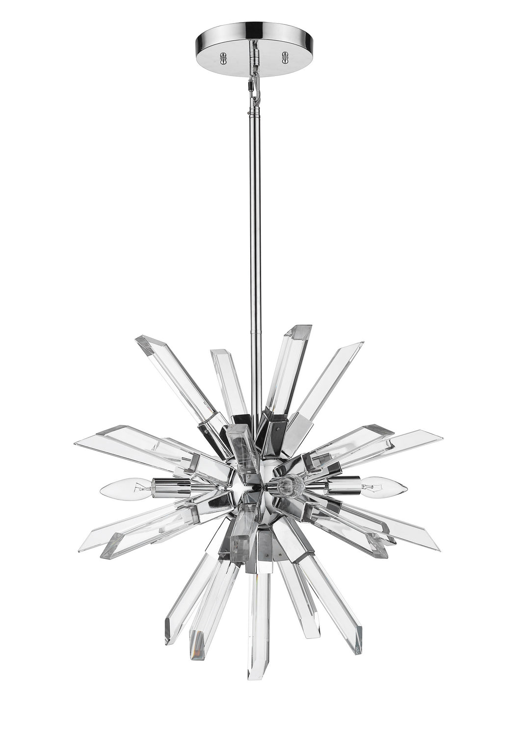 Z-Lite Burst 4003-4CH Chandelier Light - Chrome