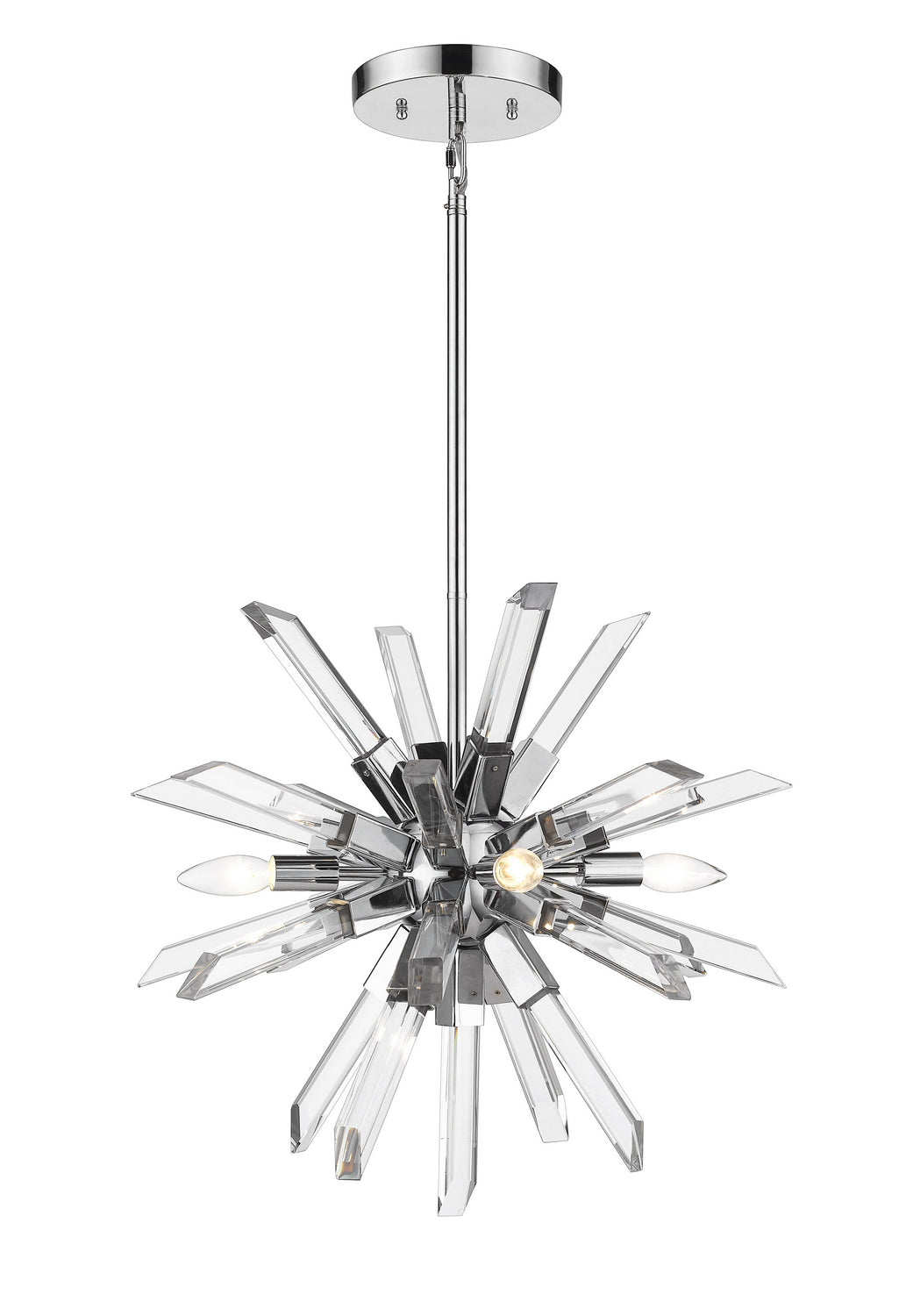 Z-Lite Burst 4003-4CH Chandelier Light - Chrome