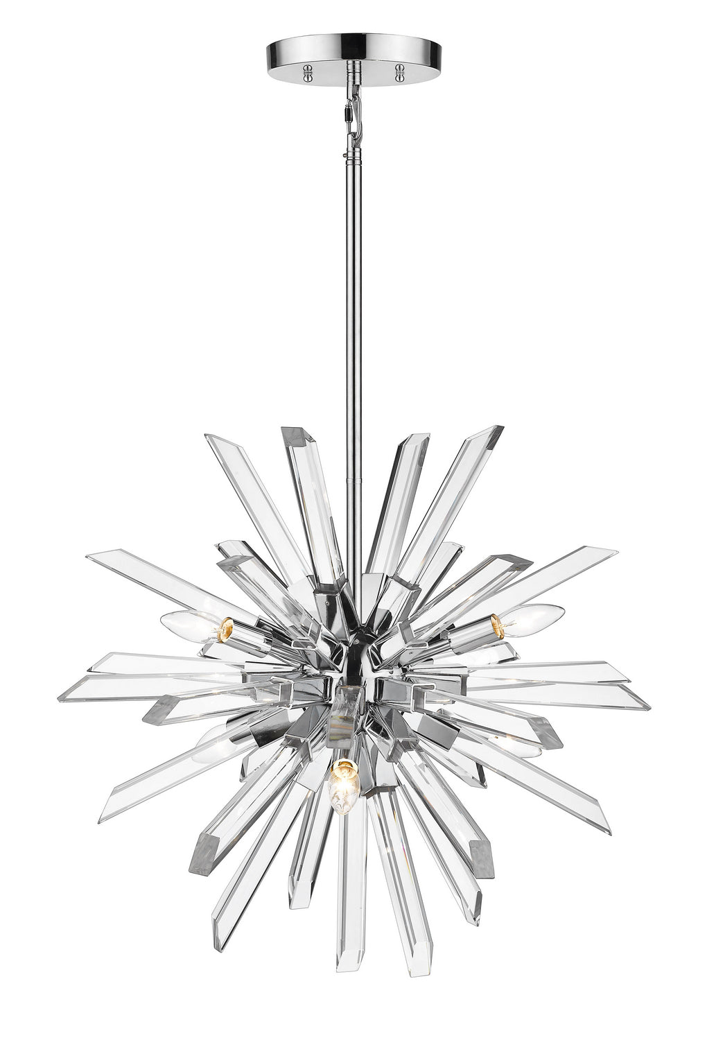 Z-Lite Burst 4003-6CH Chandelier Light - Chrome