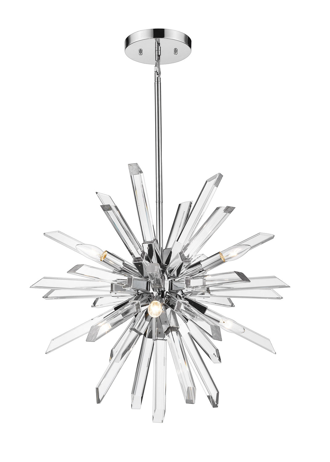 Z-Lite Burst 4003-6CH Chandelier Light - Chrome