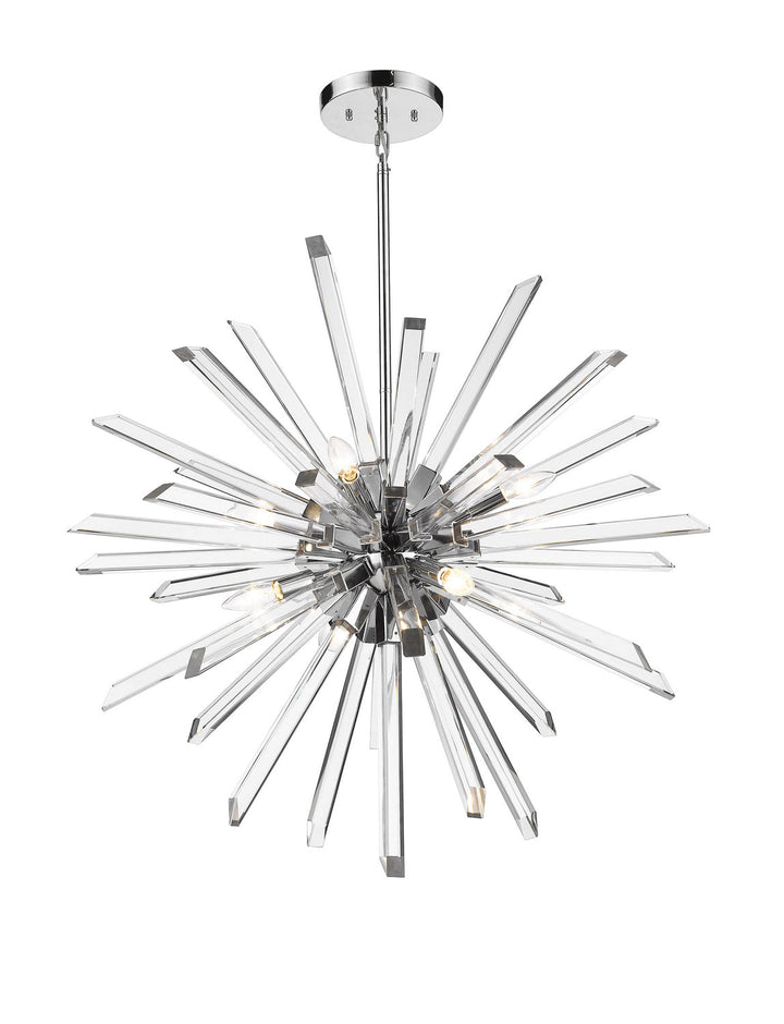 Z-Lite Burst 4003-8CH Chandelier Light - Chrome