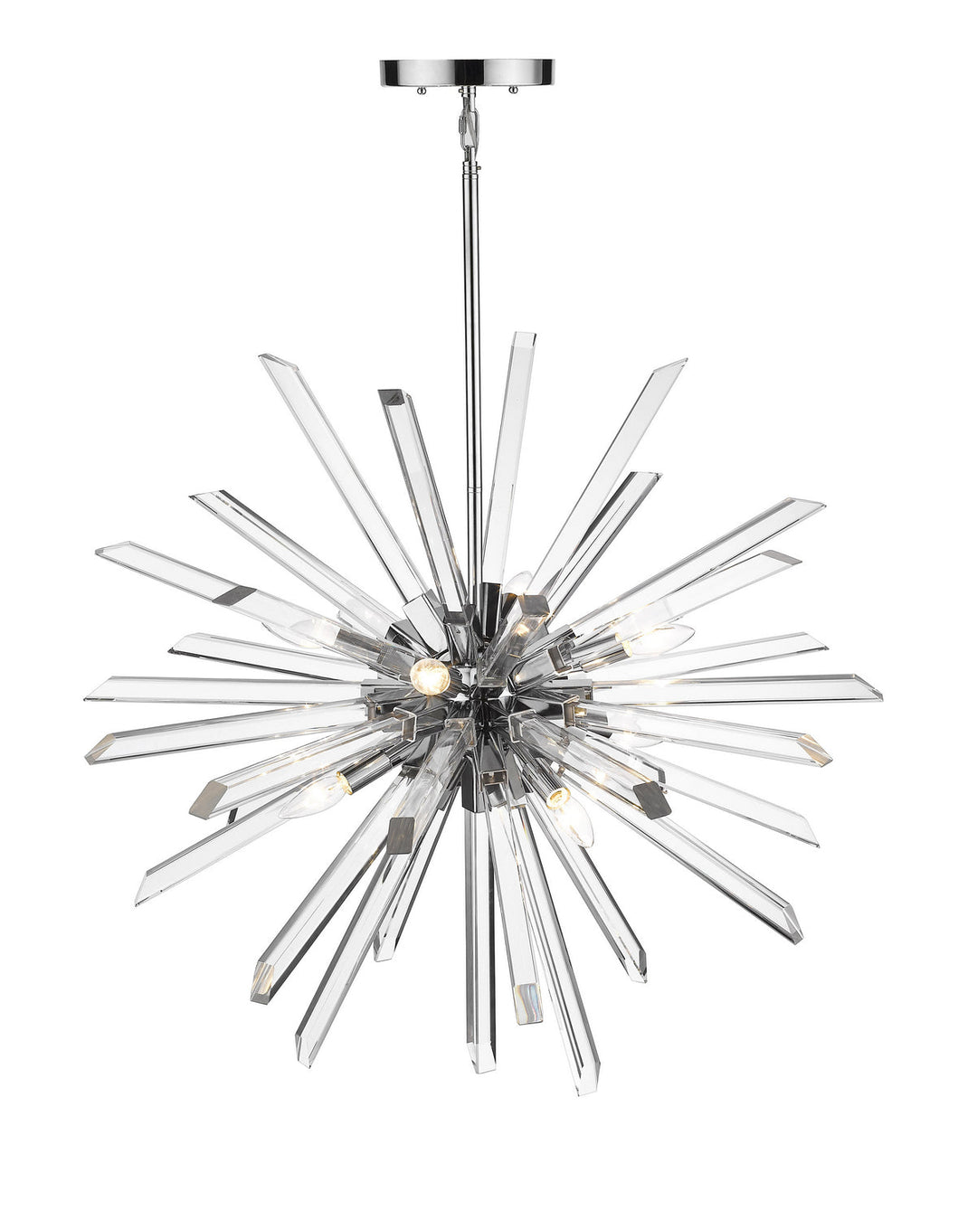 Z-Lite Burst 4003-8CH Chandelier Light - Chrome