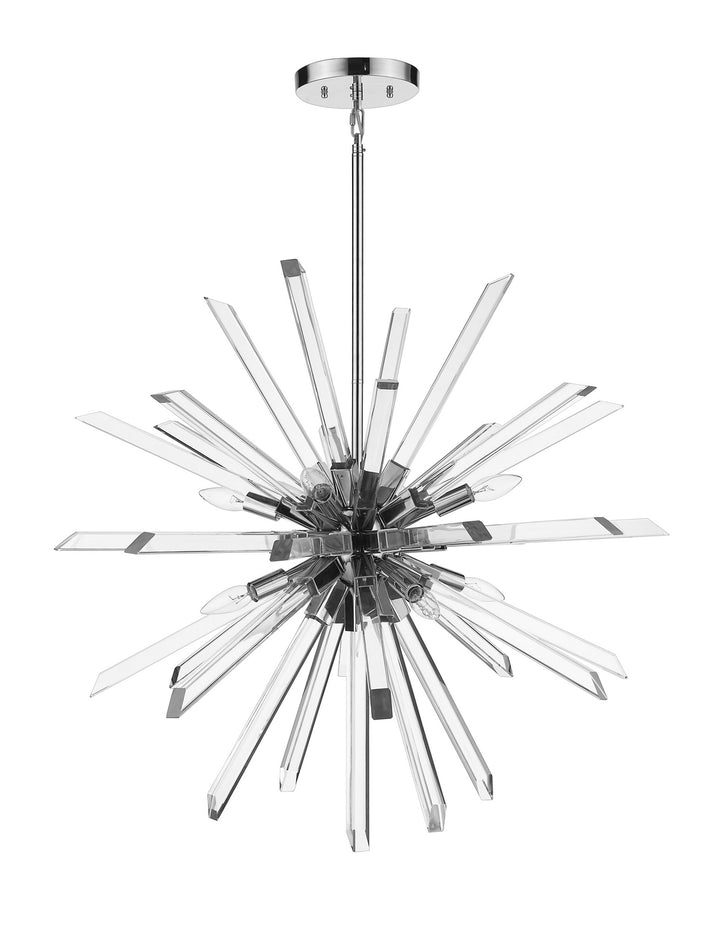 Z-Lite Burst 4003-8CH Chandelier Light - Chrome