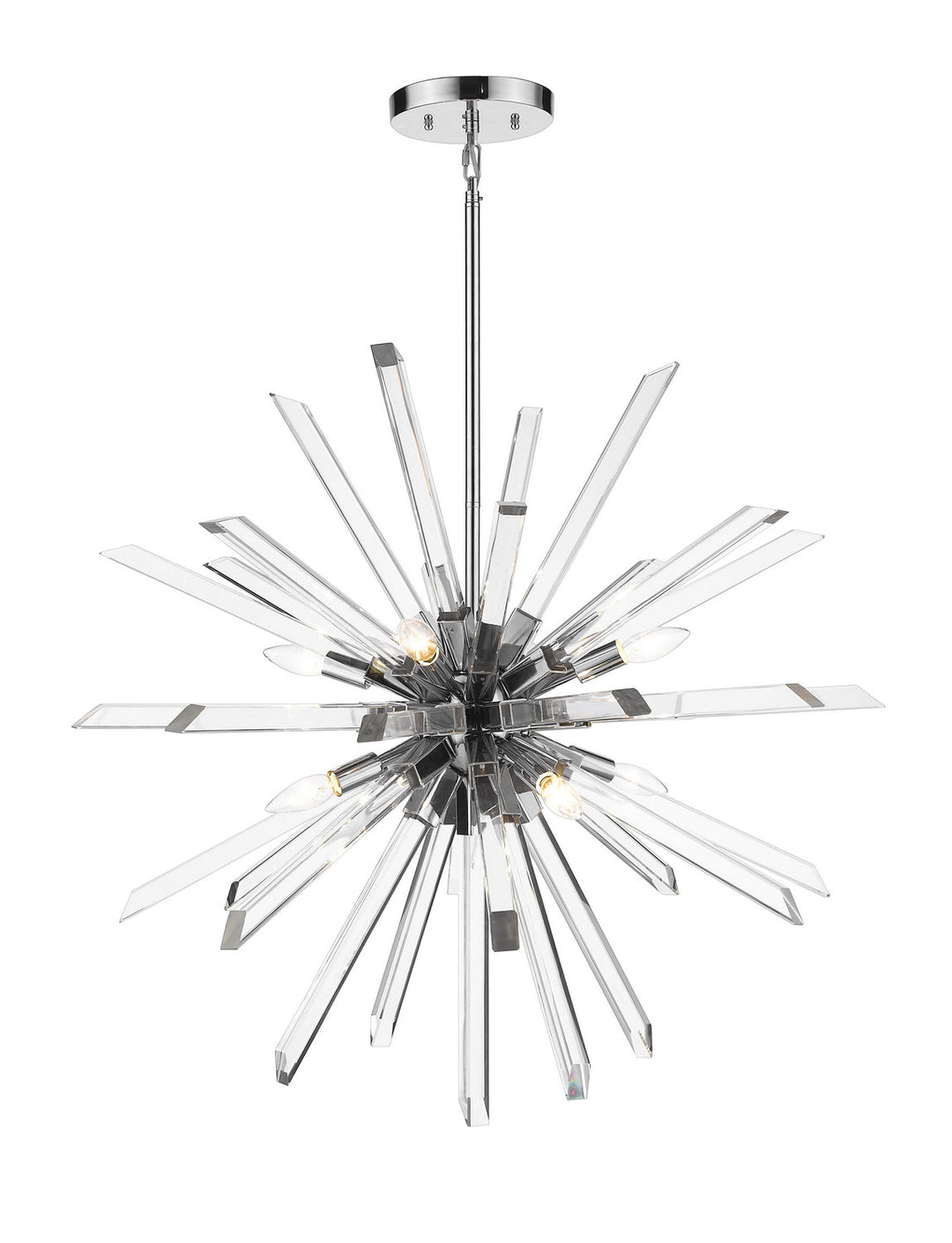 Z-Lite Burst 4003-8CH Chandelier Light - Chrome