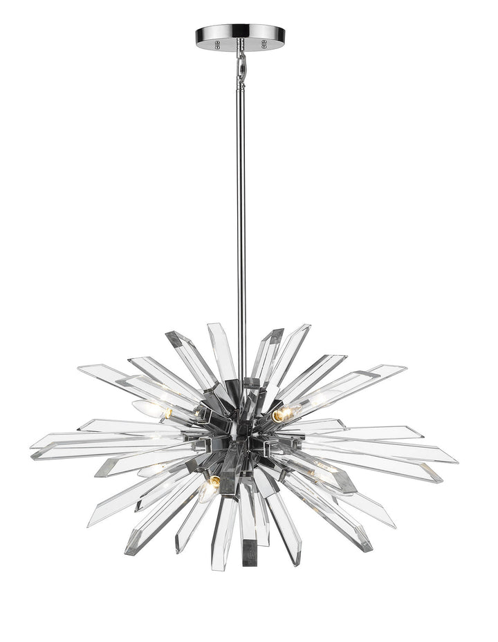 Z-Lite Burst 4003-8L-CH Chandelier Light - Chrome