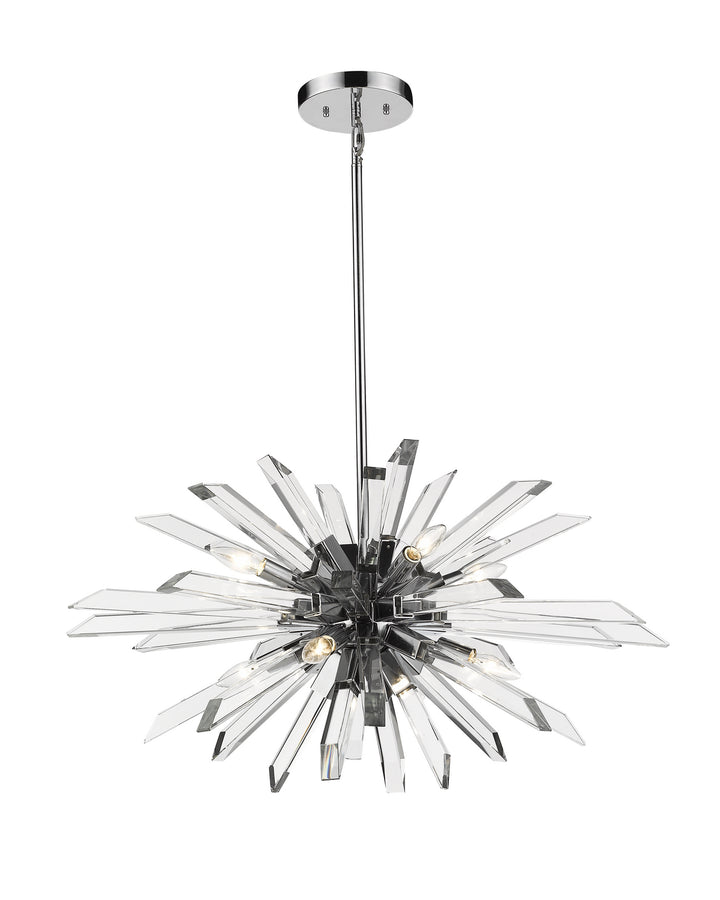 Z-Lite Burst 4003-8L-CH Chandelier Light - Chrome