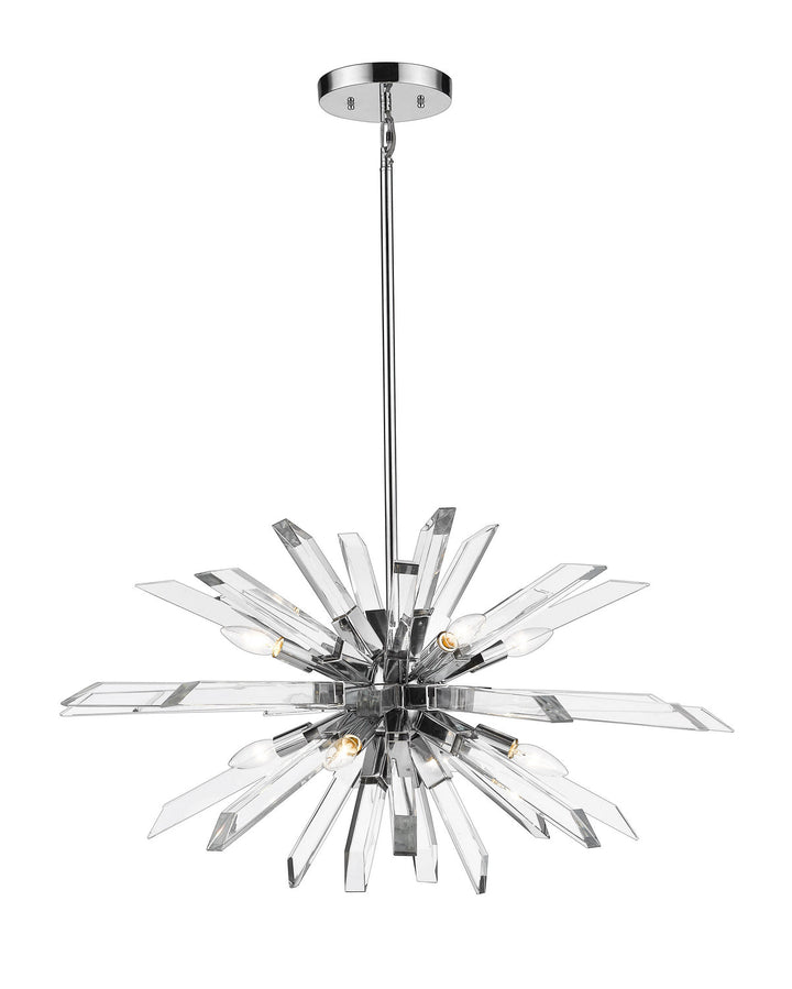 Z-Lite Burst 4003-8L-CH Chandelier Light - Chrome