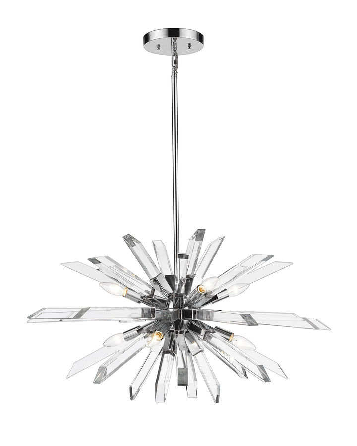 Z-Lite Burst 4003-8L-CH Chandelier Light - Chrome