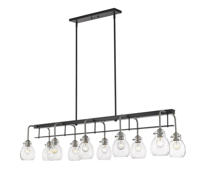Z-Lite Kraken 466-10L-MB-BN Pendant Light - Matte Black / Brushed Nickel