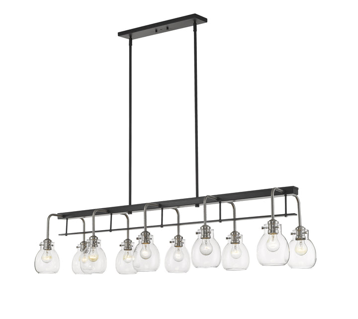 Z-Lite Kraken 466-10L-MB-BN Pendant Light - Matte Black / Brushed Nickel