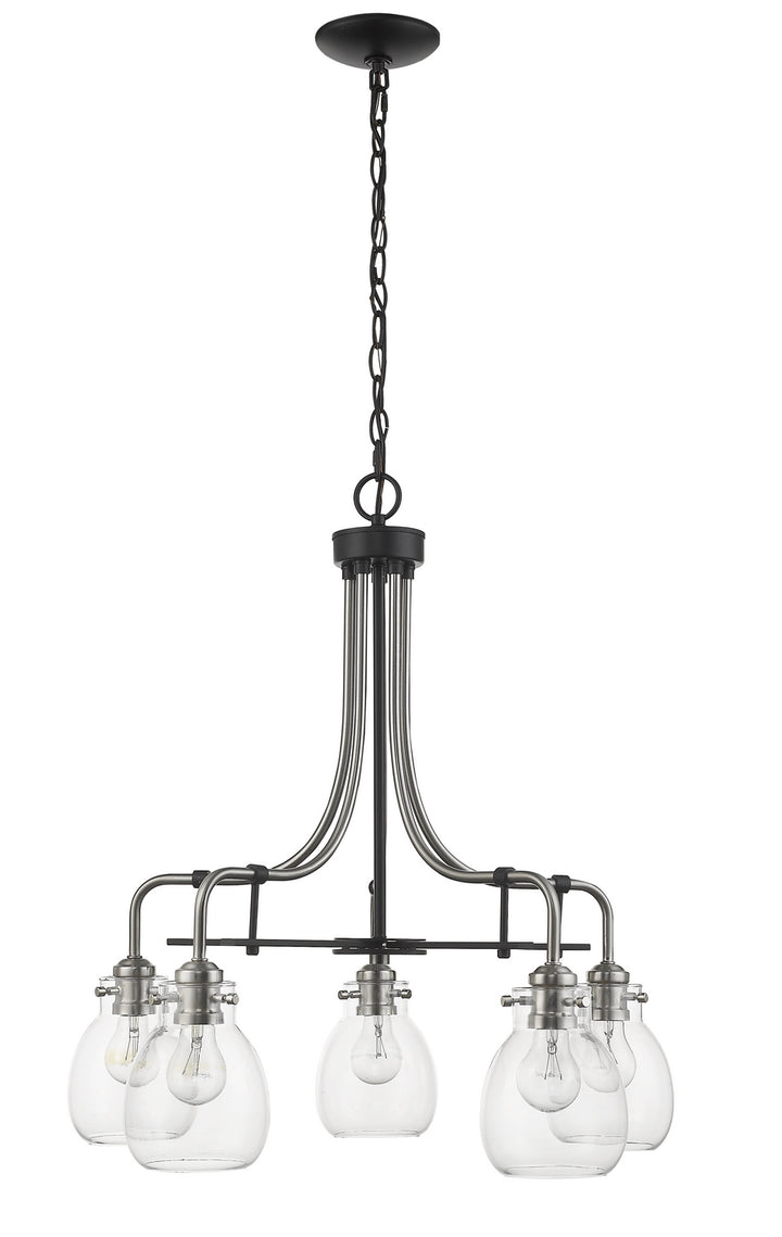 Z-Lite Kraken 466-5MB-BN Chandelier Light - Matte Black / Brushed Nickel