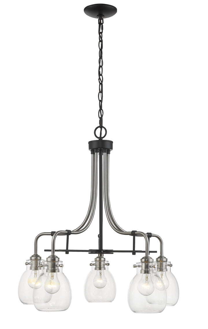 Z-Lite Kraken 466-5MB-BN Chandelier Light - Matte Black / Brushed Nickel