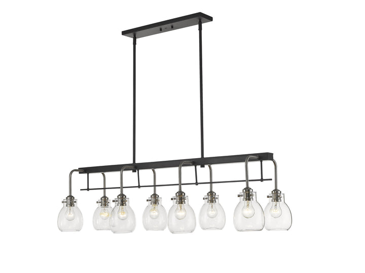 Z-Lite Kraken 466-8L-MB-BN Pendant Light - Matte Black / Brushed Nickel