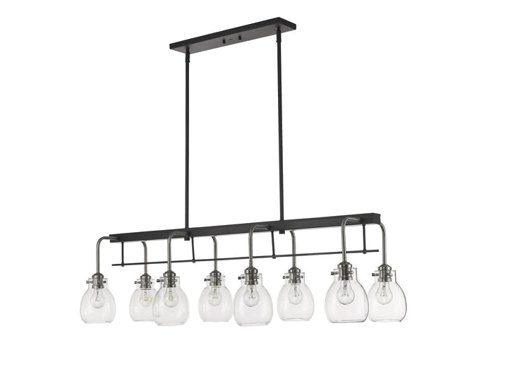 Z-Lite Kraken 466-8L-MB-BN Pendant Light - Matte Black / Brushed Nickel