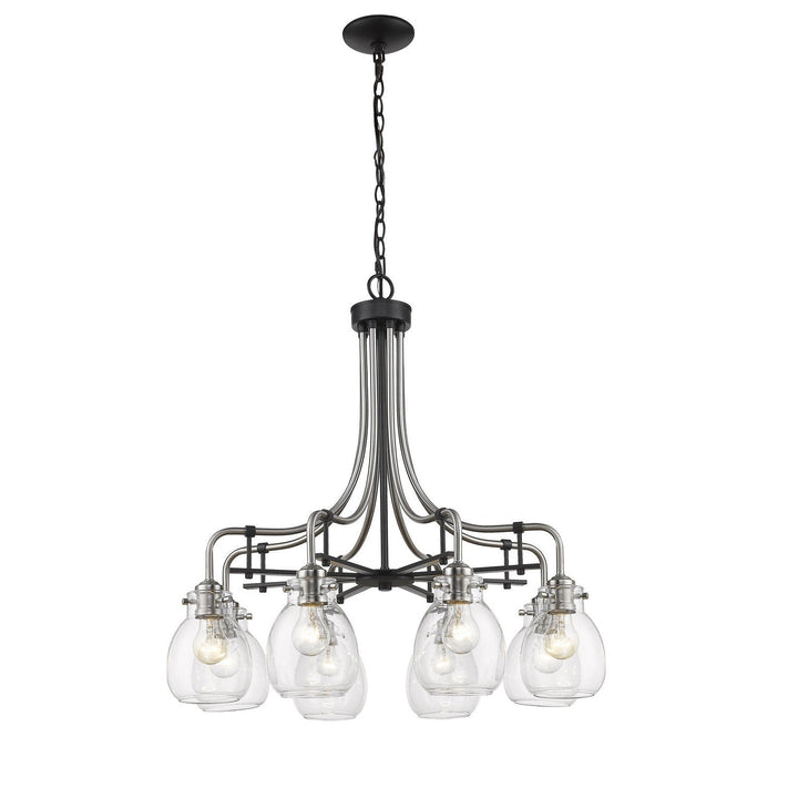 Z-Lite Kraken 466-8MB-BN Chandelier Light - Matte Black / Brushed Nickel