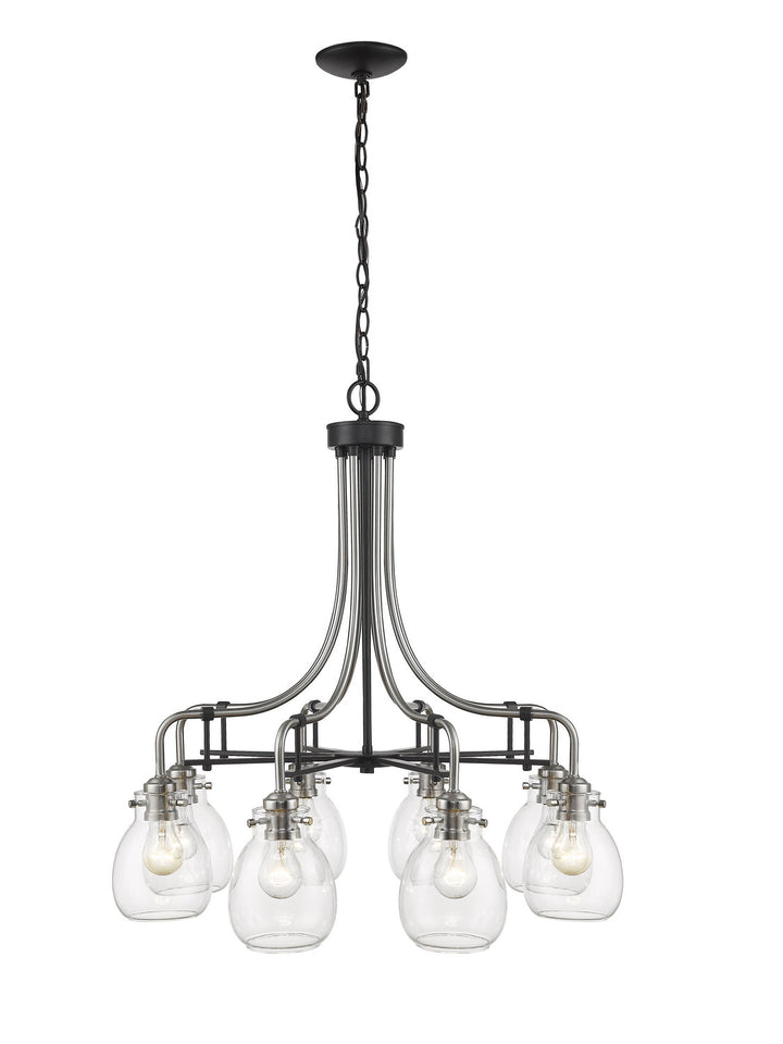 Z-Lite Kraken 466-8MB-BN Chandelier Light - Matte Black / Brushed Nickel