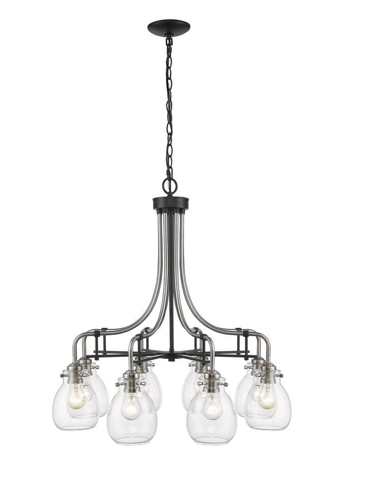 Z-Lite Kraken 466-8MB-BN Chandelier Light - Matte Black / Brushed Nickel