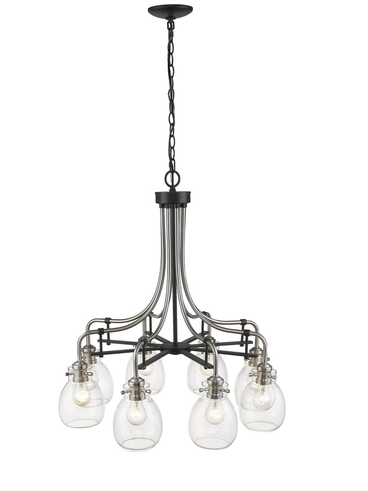 Z-Lite Kraken 466-8MB-BN Chandelier Light - Matte Black / Brushed Nickel