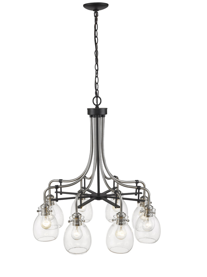 Z-Lite Kraken 466-8MB-BN Chandelier Light - Matte Black / Brushed Nickel