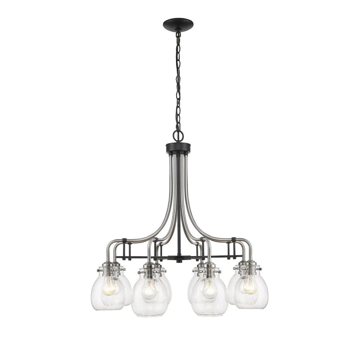 Z-Lite Kraken 466-8MB-BN Chandelier Light - Matte Black / Brushed Nickel