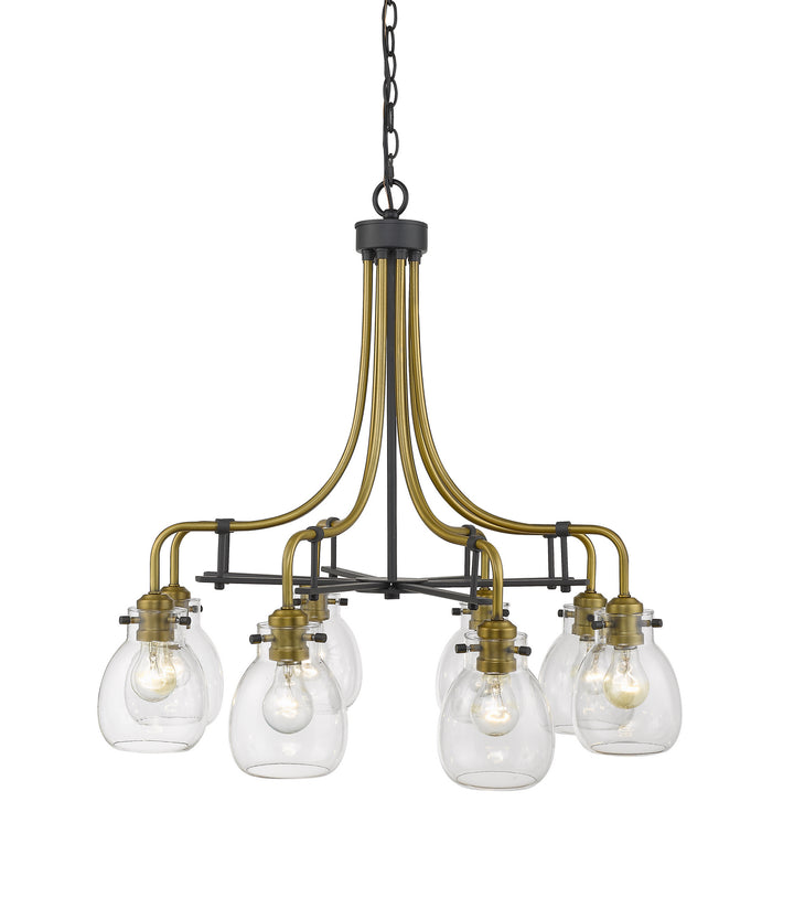 Z-Lite Kraken 466-8MB-OBR Chandelier Light - Matte Black / Olde Brass