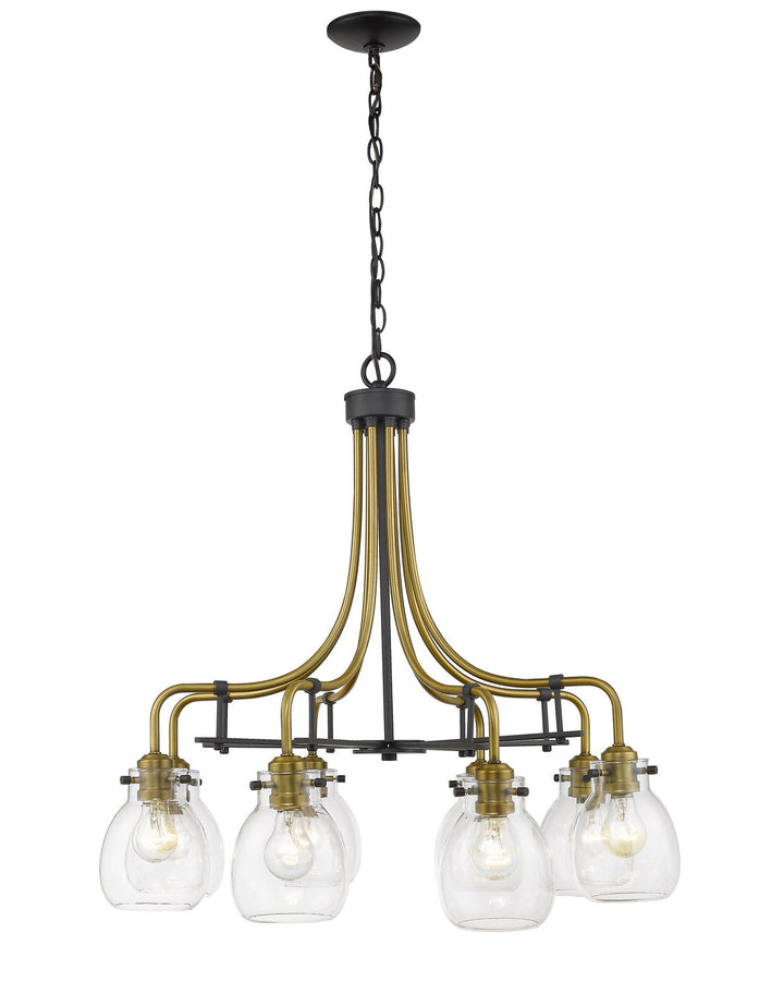 Z-Lite Kraken 466-8MB-OBR Chandelier Light - Matte Black / Olde Brass