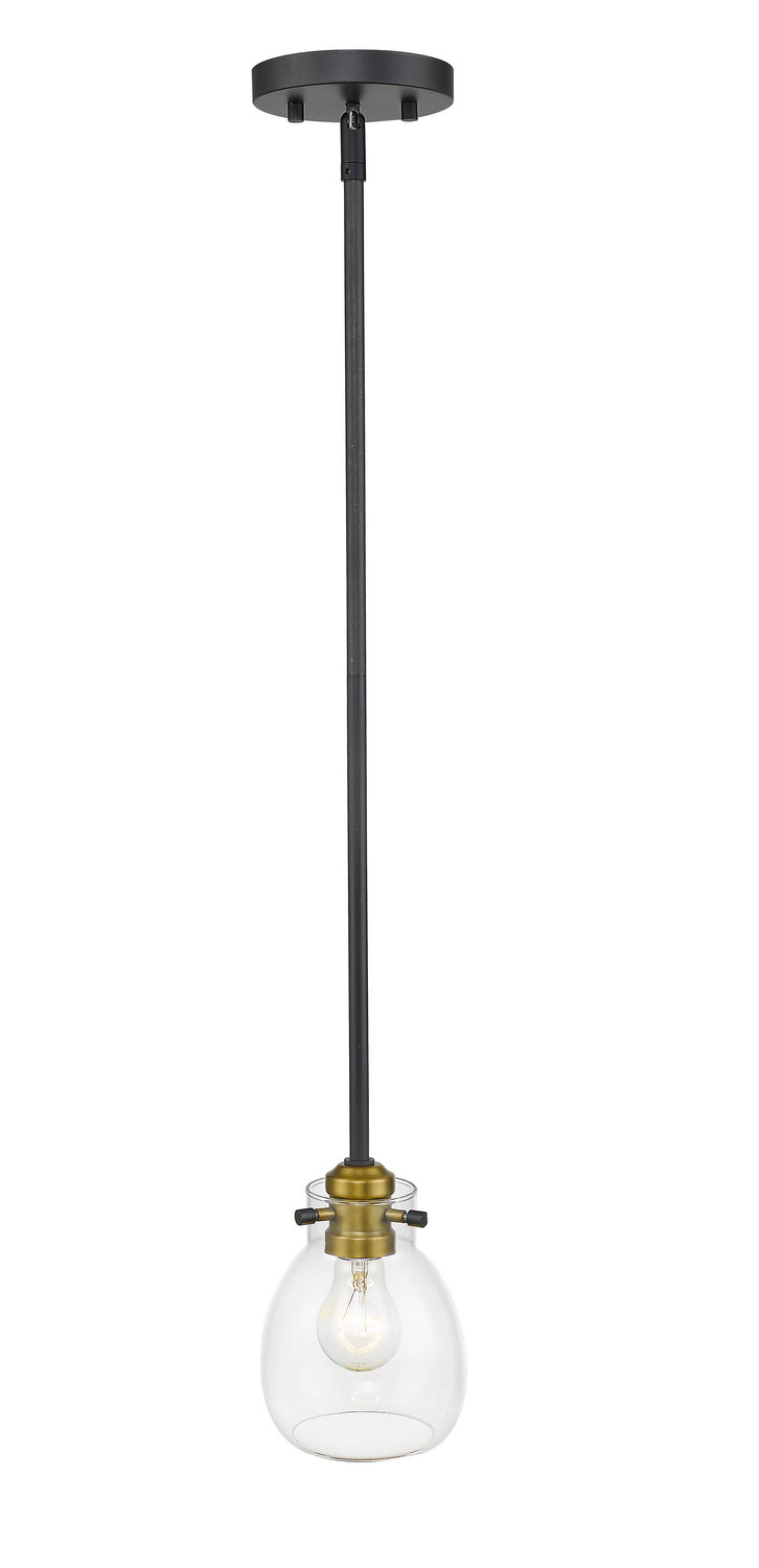 Z-Lite Kraken 466MP-MB-OBR Pendant Light - Matte Black / Olde Brass