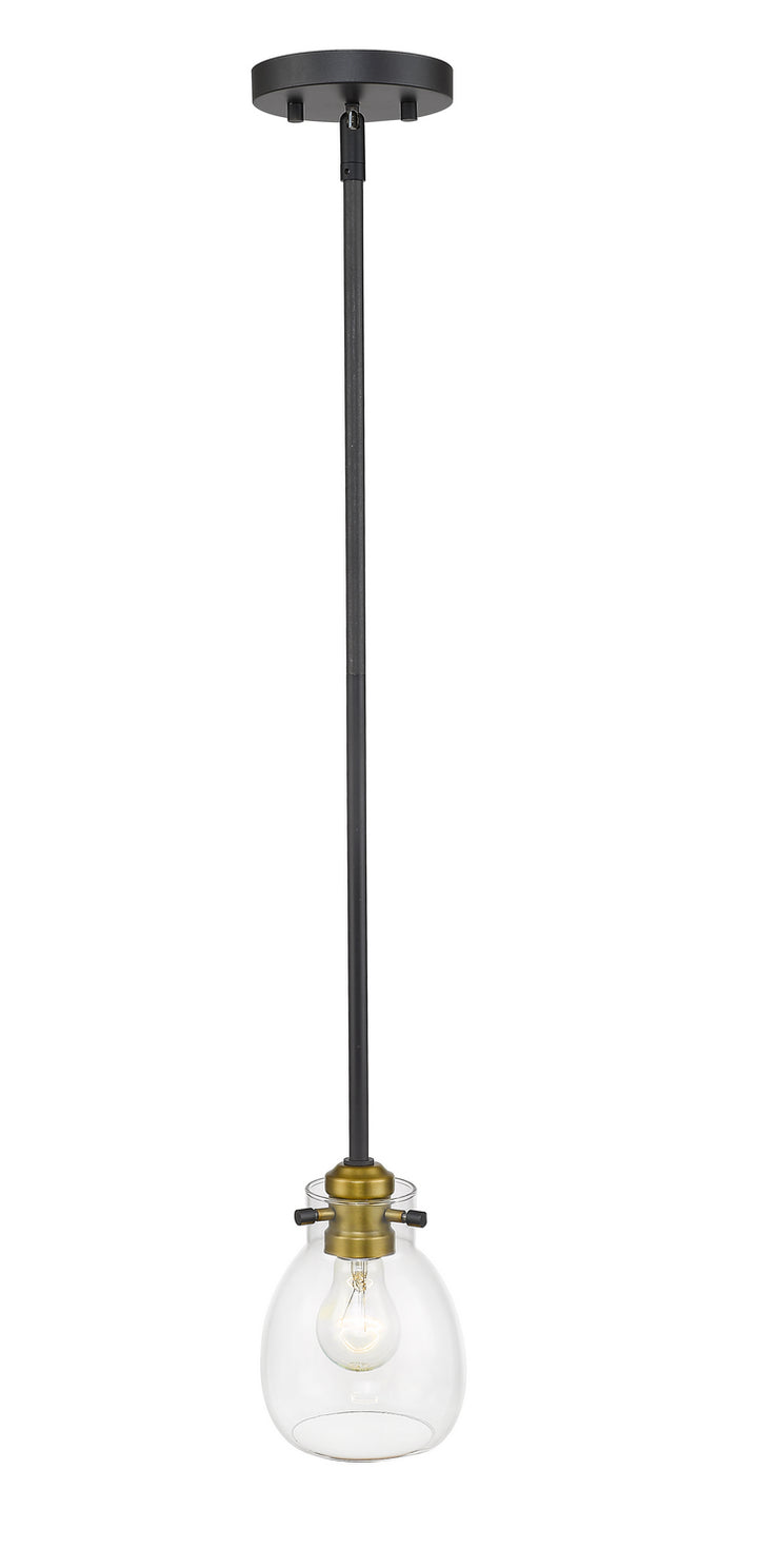 Z-Lite Kraken 466MP-MB-OBR Pendant Light - Matte Black / Olde Brass