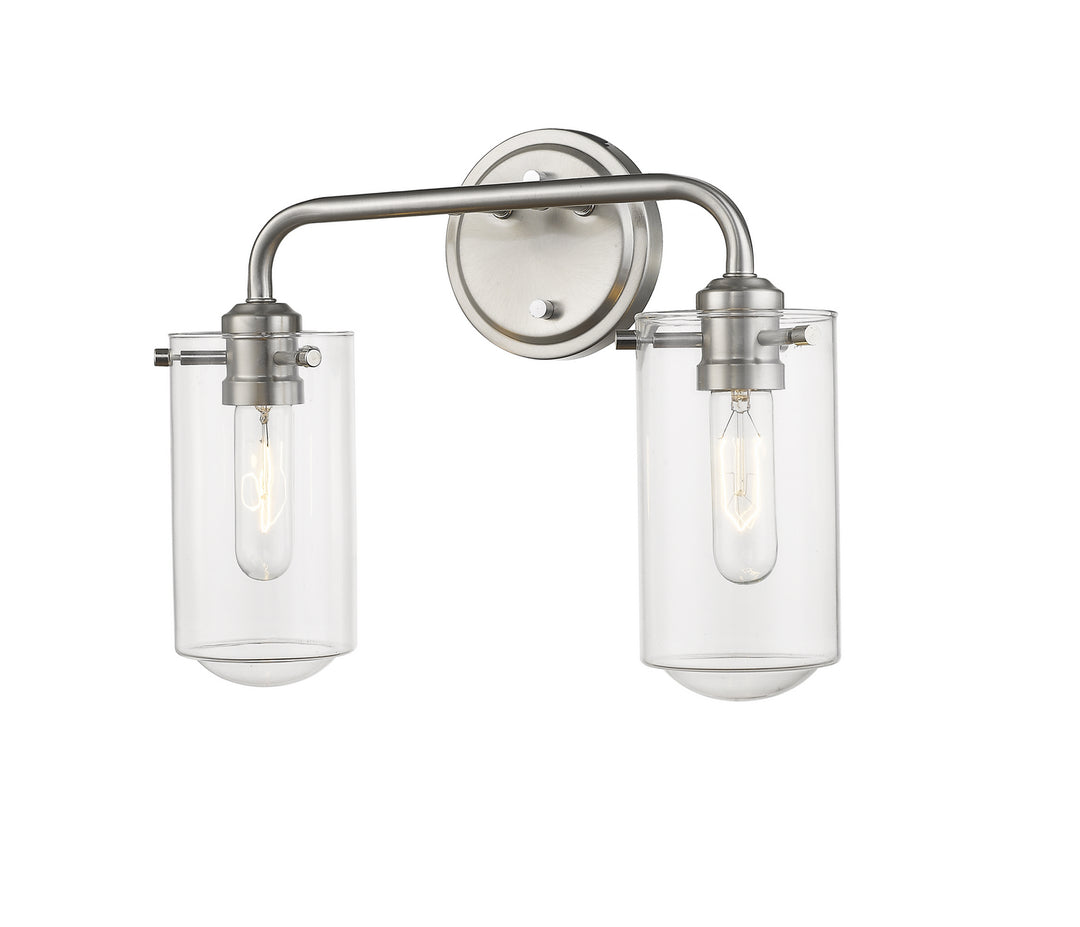 Z-Lite Delaney 471-2V-BN Bath Vanity Light 15 in. wide - Brushed Nickel