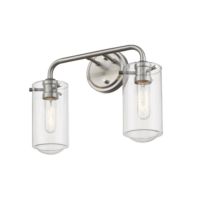 Z-Lite Delaney 471-2V-BN Bath Vanity Light 15 in. wide - Brushed Nickel