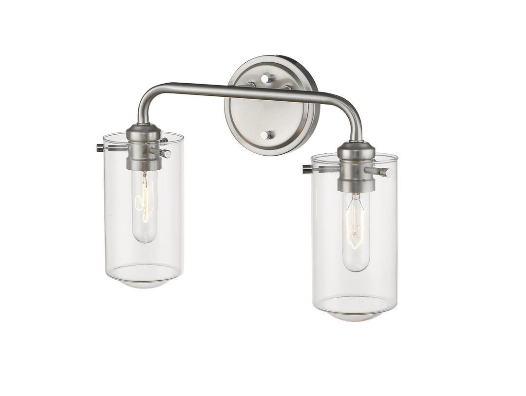 Z-Lite Delaney 471-2V-BN Bath Vanity Light 15 in. wide - Brushed Nickel