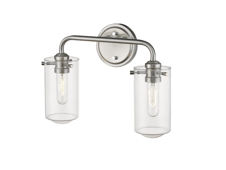 Z-Lite Delaney 471-2V-BN Bath Vanity Light 15 in. wide - Brushed Nickel