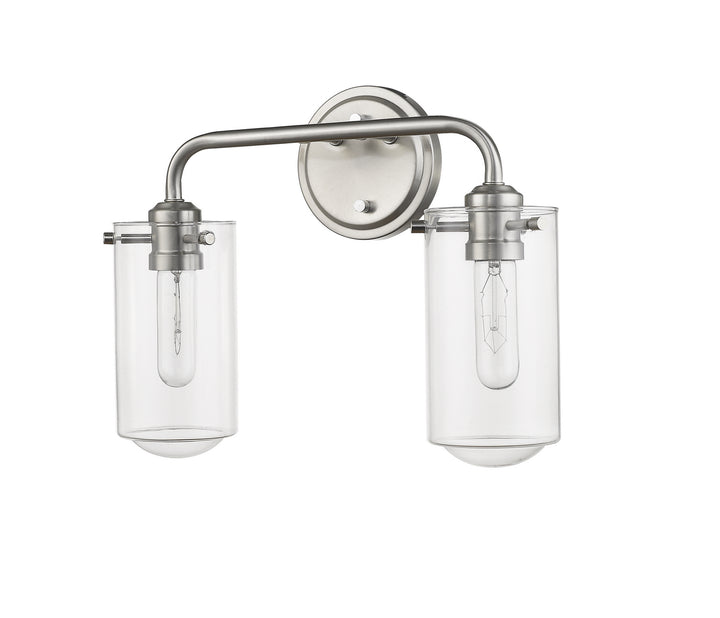 Z-Lite Delaney 471-2V-BN Bath Vanity Light 15 in. wide - Brushed Nickel