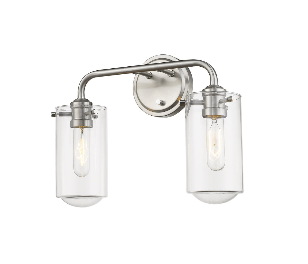 Z-Lite Delaney 471-2V-BN Bath Vanity Light 15 in. wide - Brushed Nickel