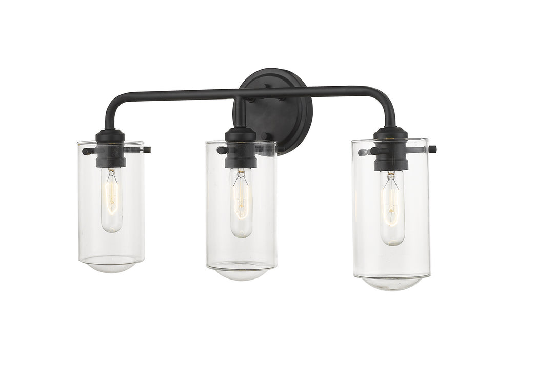 Z-Lite Delaney 471-3V-MB Bath Vanity Light 22 in. wide - Matte Black