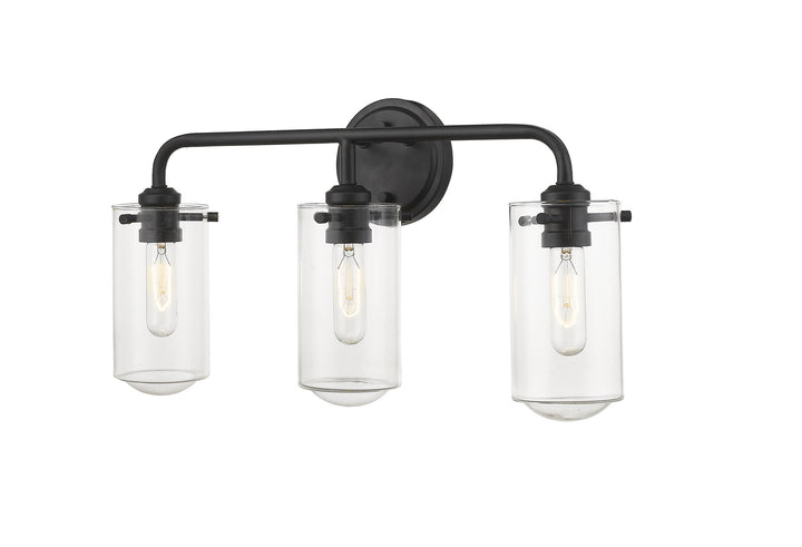 Z-Lite Delaney 471-3V-MB Bath Vanity Light 22 in. wide - Matte Black