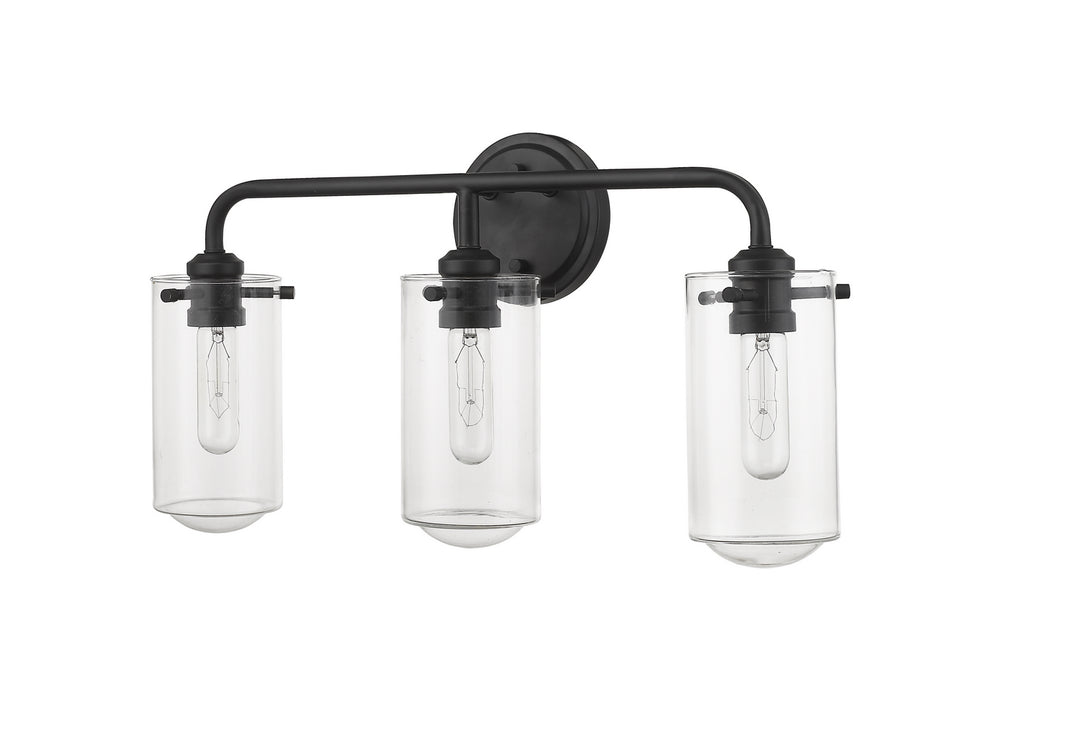 Z-Lite Delaney 471-3V-MB Bath Vanity Light 22 in. wide - Matte Black