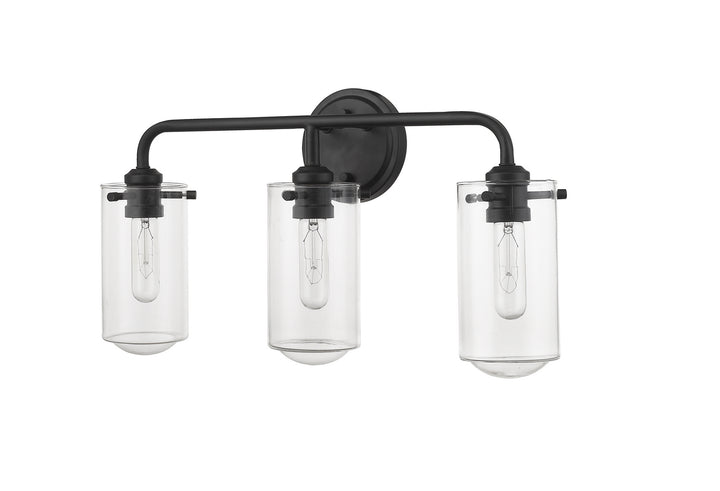 Z-Lite Delaney 471-3V-MB Bath Vanity Light 22 in. wide - Matte Black