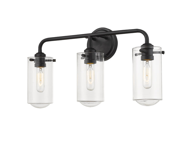 Z-Lite Delaney 471-3V-MB Bath Vanity Light 22 in. wide - Matte Black