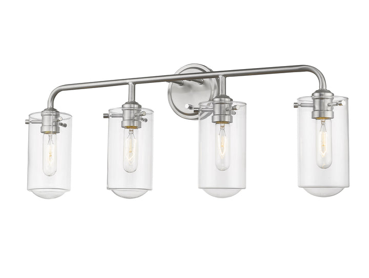 Z-Lite Delaney 471-4V-BN Bath Vanity Light 30 in. wide - Brushed Nickel